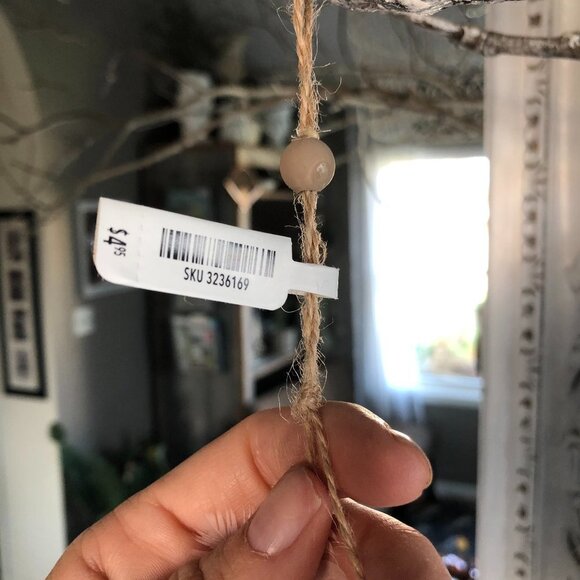 PIER 1 IMPORTS BOHO HANGING OWL WITH FEATHERS NWT - Picture 6 of 6